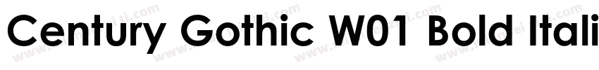 Century Gothic W01 Bold Itali字体转换